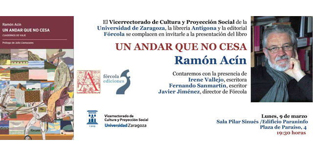 Ramón Acín presenta Un andar que no cesa